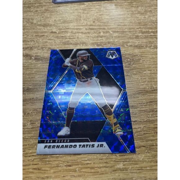 2021 Fernando tatis jr panini mosaic #123 blue great condition - Picture 2 of 4